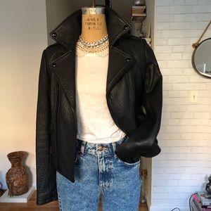 Tailored Biker Leather Jacket